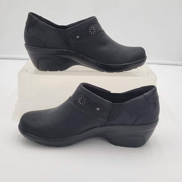 Womans Clarks Collections Marion Helen Cut-out Detail Slip on Clog/Boottie S 7 - Picture 5 of 10